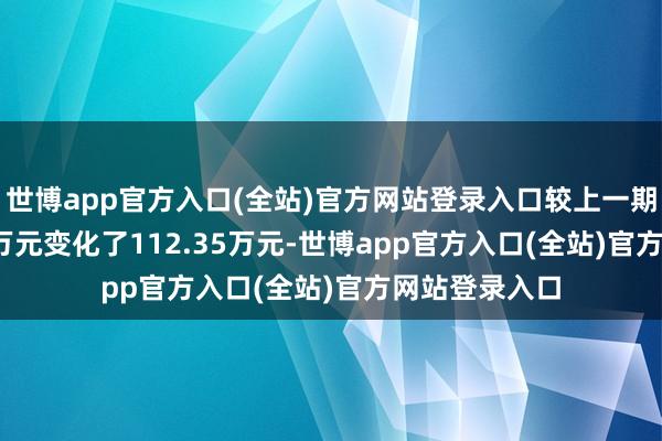 世博app官方入口(全站)官方网站登录入口较上一期限制5886.7万元变化了112.35万元-世博app官方入口(全站)官方网站登录入口