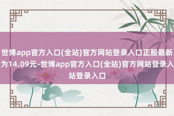 世博app官方入口(全站)官方网站登录入口正股最新价为14.09元-世博app官方入口(全站)官方网站登录入口